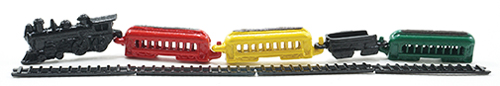 Dollhouse Miniature Train Set